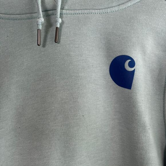 Carhartt Women's Relaxed Fit Midweight Logo Sleeve Graphic Sweatshirt Sz M - Picture 3 of 13